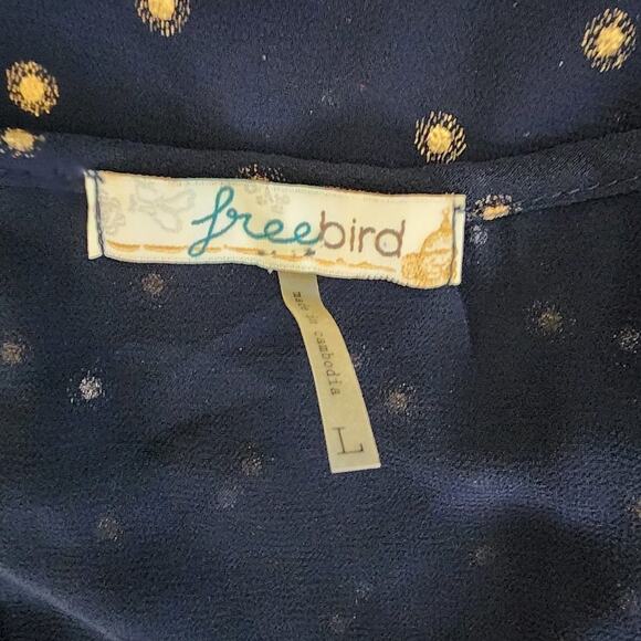Freebird Sheer Navy Tank Size L - Picture 5 of 5